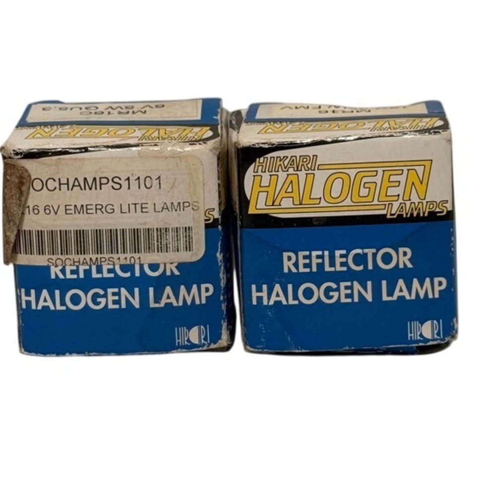 Hikari Halogen Reflector Lamps MR16 6V 5W‎ GU5.3 & 12V 35W FMV Emergency 2 Pack